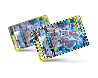 Anime Town Creations Credit Card Tag Cute Mewtwo & Mew Pokemon Card Full Skins - Anime Pokemon Credit Card Skin
