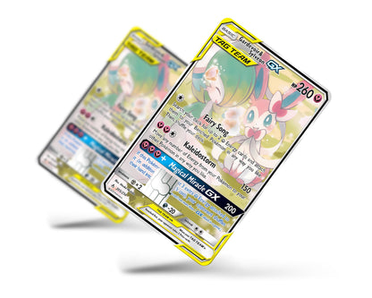 Anime Town Creations Credit Card Tag Gardevoir & Sylveon Pokemon Card Full Skins - Anime Pokemon Credit Card Skin