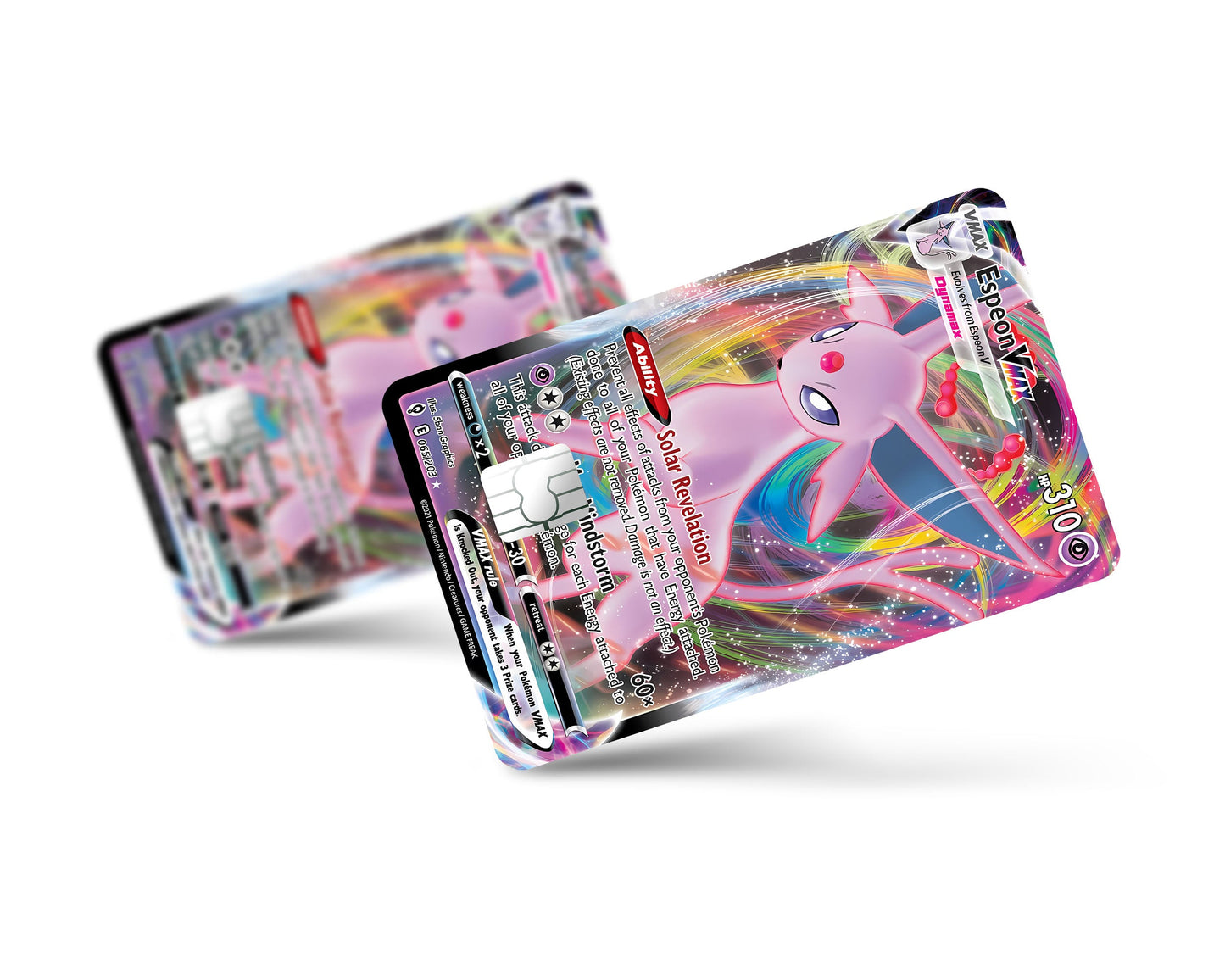 Anime Town Creations Credit Card Vmax Espeon Pokemon Card Full Skins - Anime Pokemon Credit Card Skin