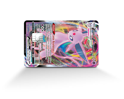 Anime Town Creations Credit Card Vmax Espeon Pokemon Card Full Skins - Anime Pokemon Credit Card Skin