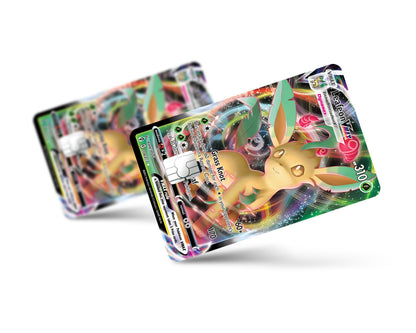 Anime Town Creations Credit Card Vmax Leafeon Pokemon Card Full Skins - Anime Pokemon Credit Card Skin