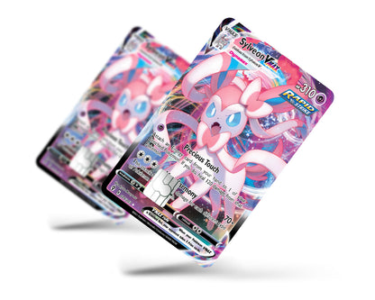 Anime Town Creations Credit Card Vmax Sylveon Pokemon Card Full Skins - Anime Pokemon Credit Card Skin