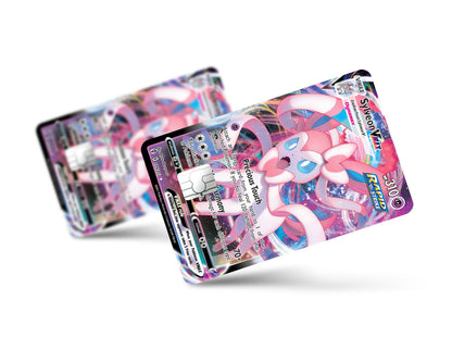 Anime Town Creations Credit Card Vmax Sylveon Pokemon Card Full Skins - Anime Pokemon Credit Card Skin