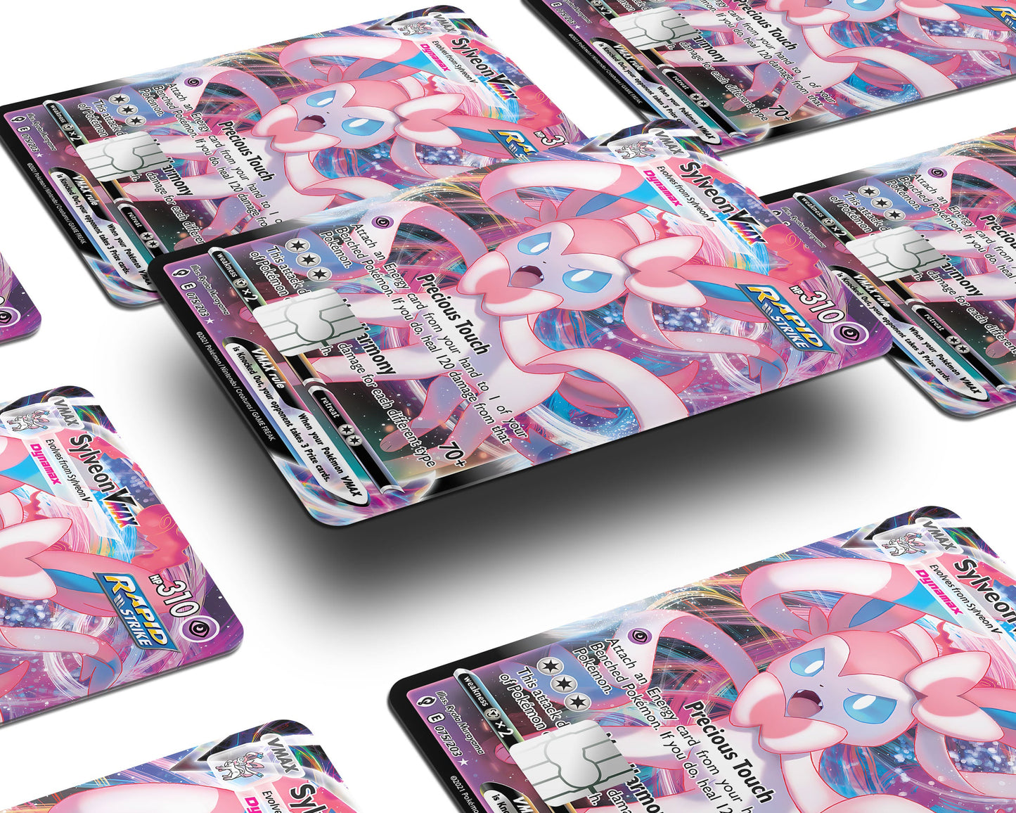 Anime Town Creations Credit Card Vmax Sylveon Pokemon Card Window Skins - Anime Pokemon Credit Card Skin