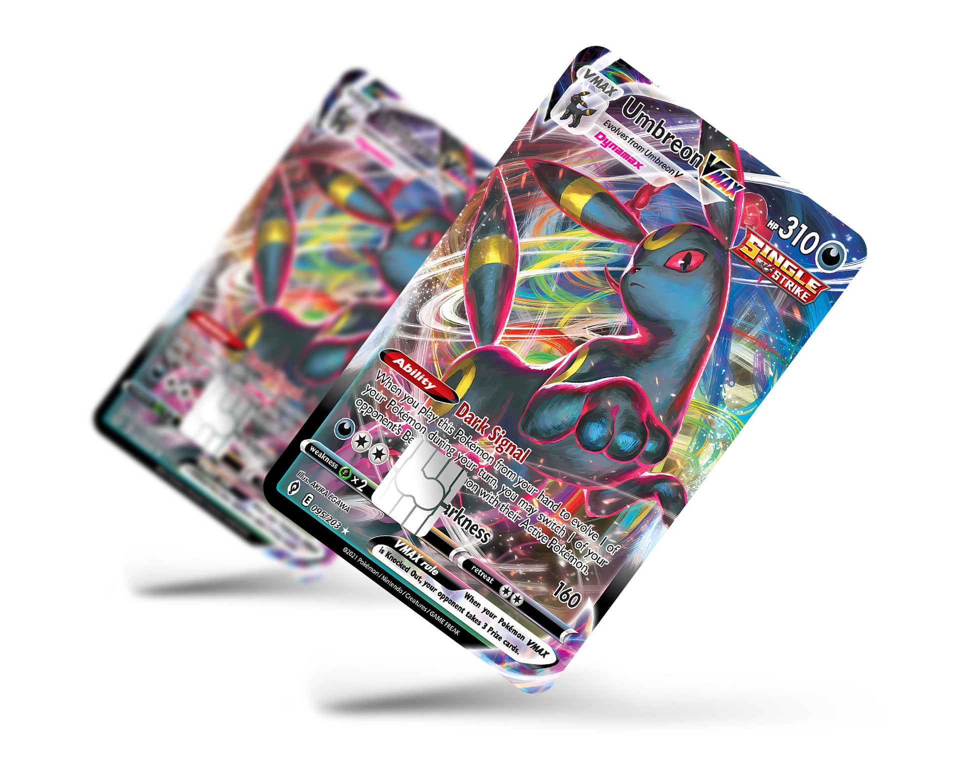Anime Town Creations Credit Card Vmax Umbreon Pokemon Card Full Skins - Anime Pokemon Credit Card Skin
