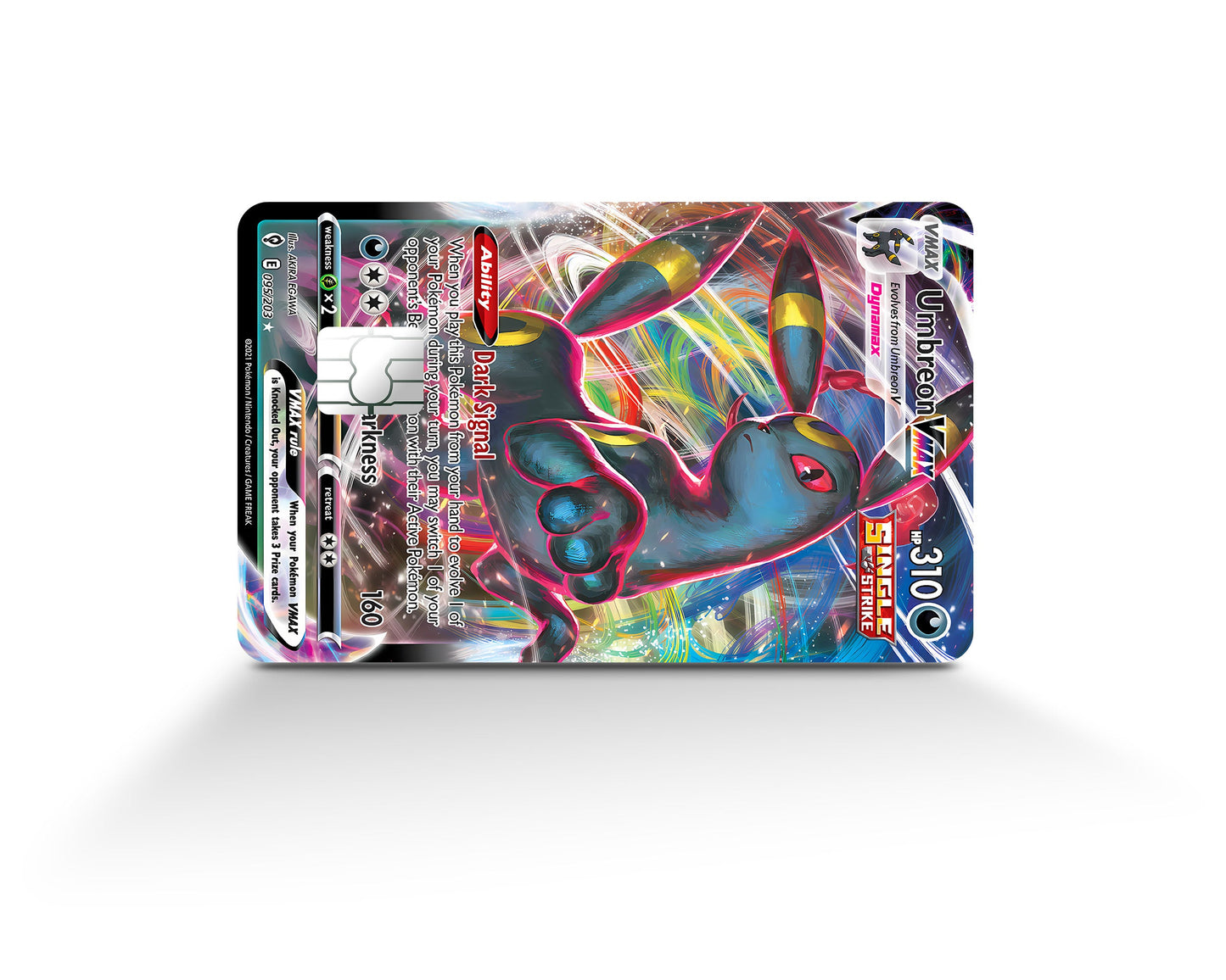 Anime Town Creations Credit Card Vmax Umbreon Pokemon Card Full Skins - Anime Pokemon Credit Card Skin
