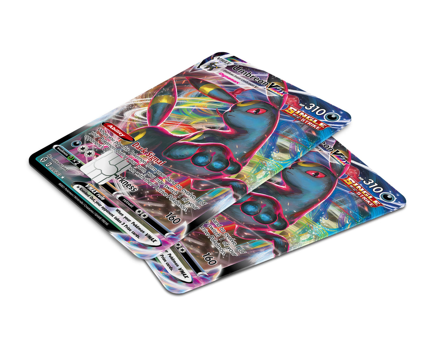 Anime Town Creations Credit Card Vmax Umbreon Pokemon Card Window Skins - Anime Pokemon Credit Card Skin