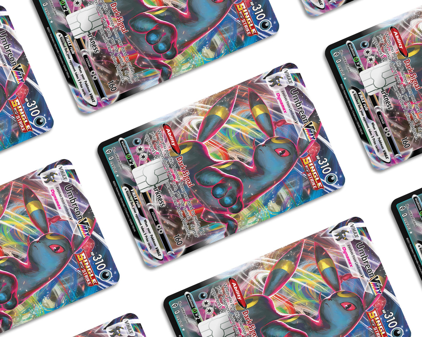 Anime Town Creations Credit Card Vmax Umbreon Pokemon Card Window Skins - Anime Pokemon Credit Card Skin