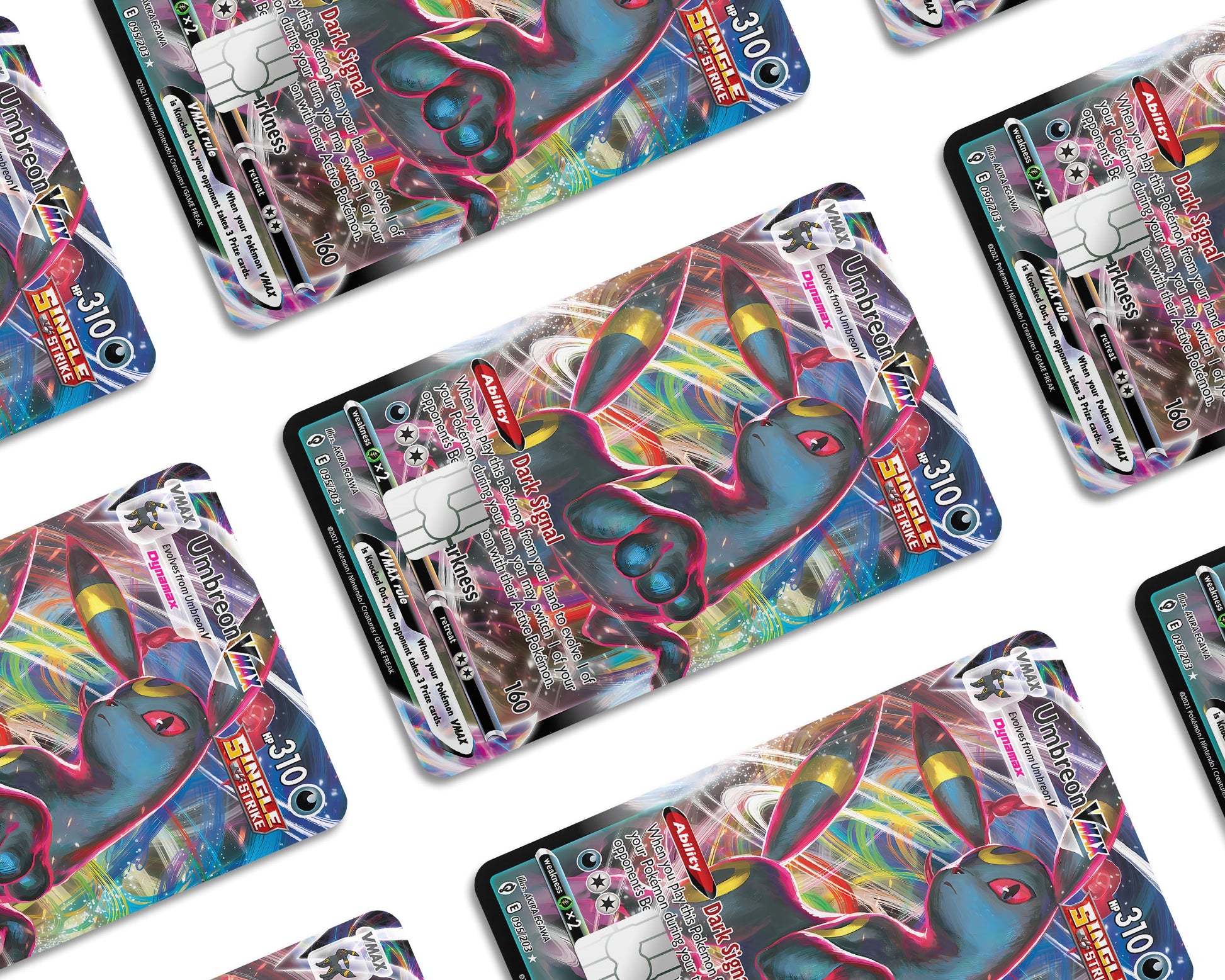 Anime Town Creations Credit Card Vmax Umbreon Pokemon Card Window Skins - Anime Pokemon Credit Card Skin