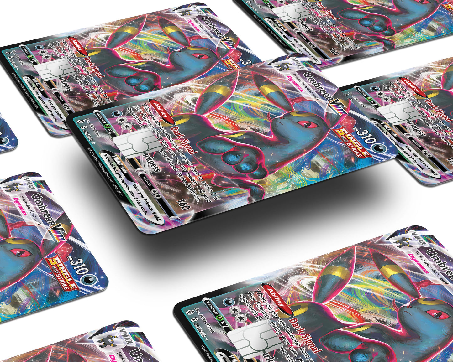 Anime Town Creations Credit Card Vmax Umbreon Pokemon Card Window Skins - Anime Pokemon Credit Card Skin