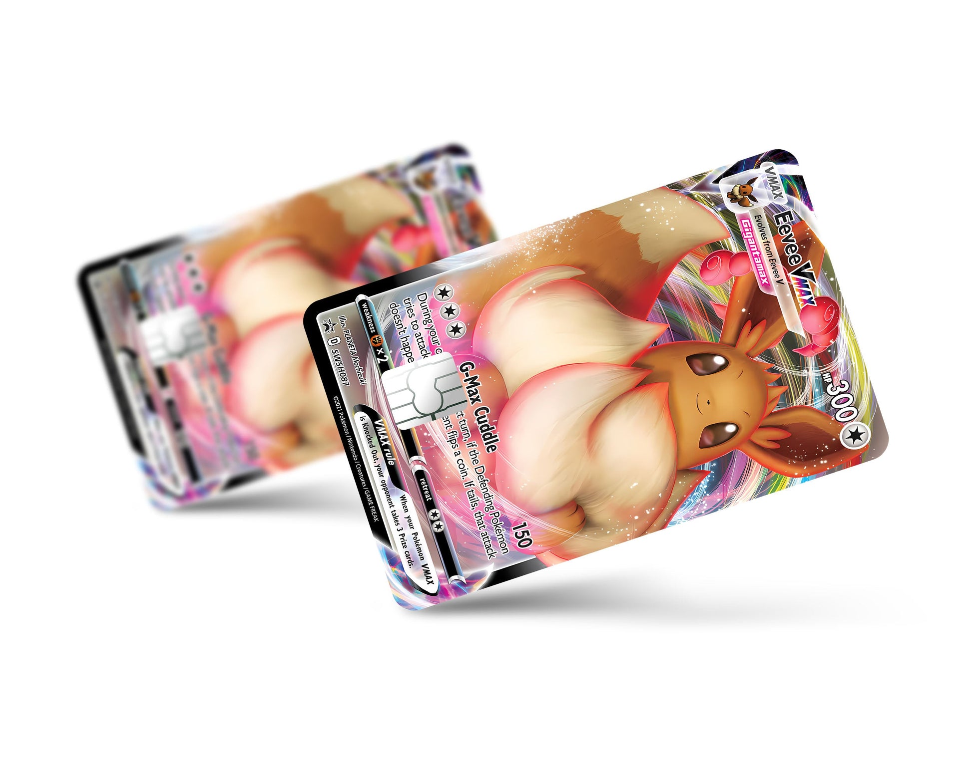 Anime Town Creations Credit Card Vmax Eevee Pokemon Card Full Skins - Anime Pokemon Credit Card Skin