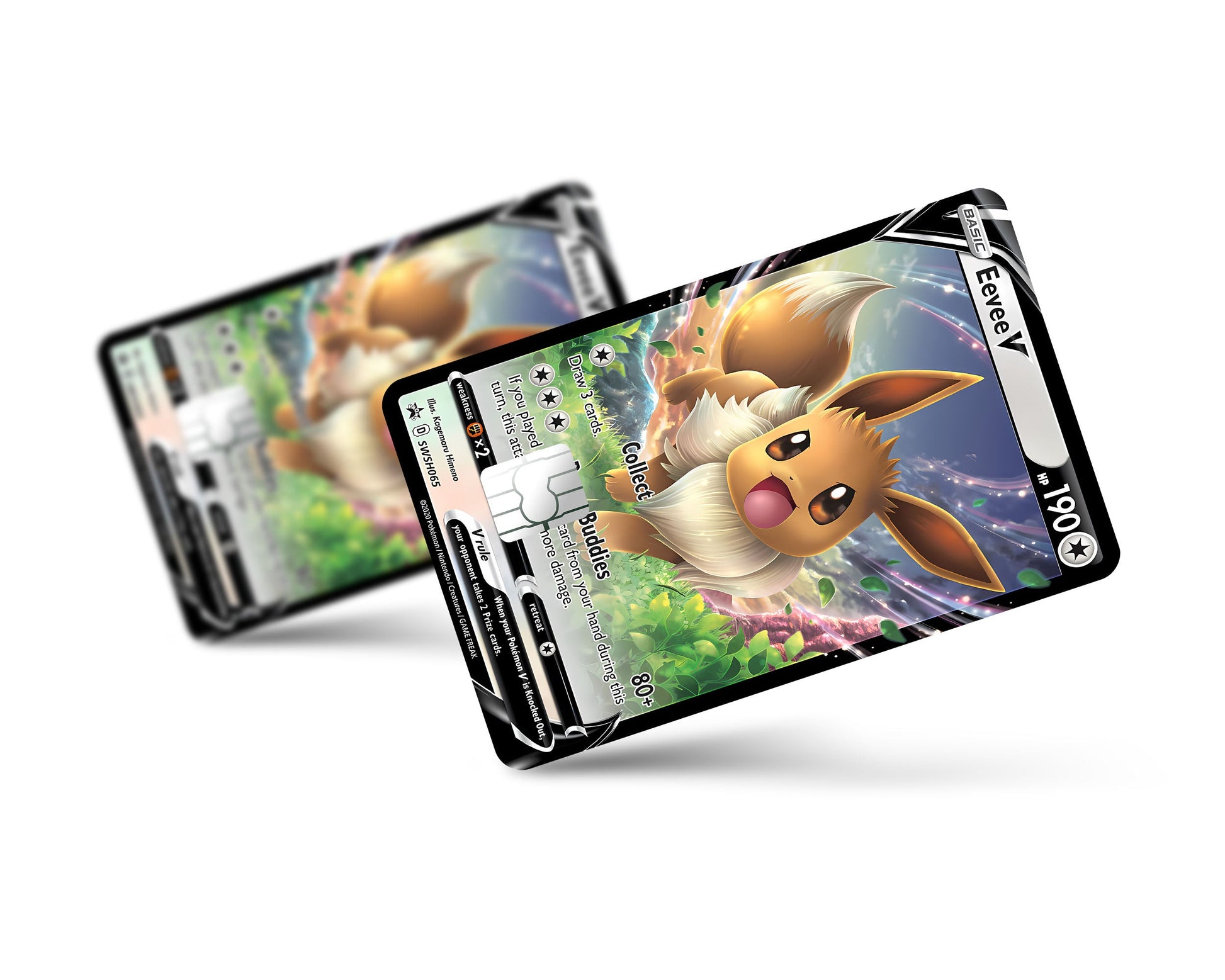 Anime Town Creations Credit Card Rare Eevee Pokemon Card Full Skins - Anime Pokemon Credit Card Skin