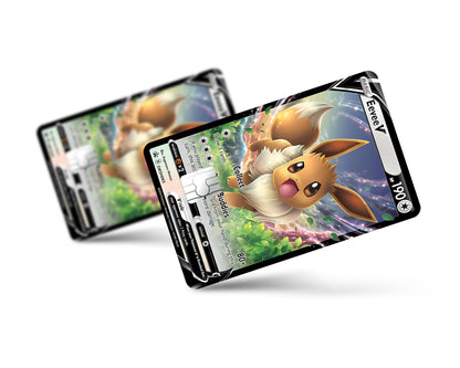 Anime Town Creations Credit Card Rare Eevee Pokemon Card Full Skins - Anime Pokemon Credit Card Skin