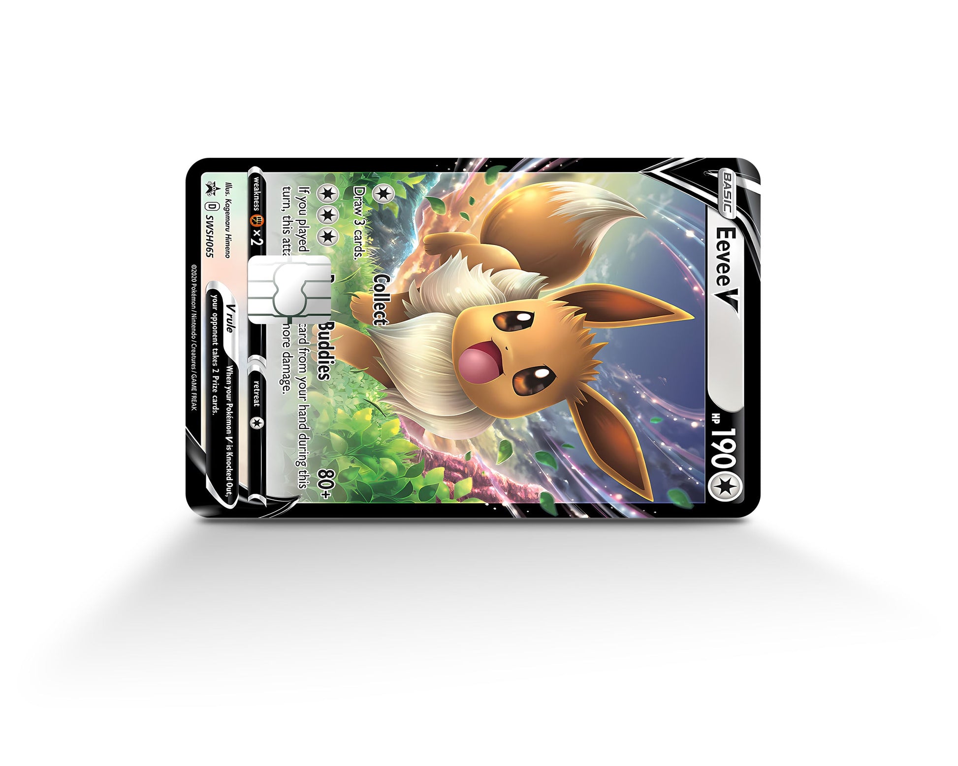 Anime Town Creations Credit Card Rare Eevee Pokemon Card Full Skins - Anime Pokemon Credit Card Skin