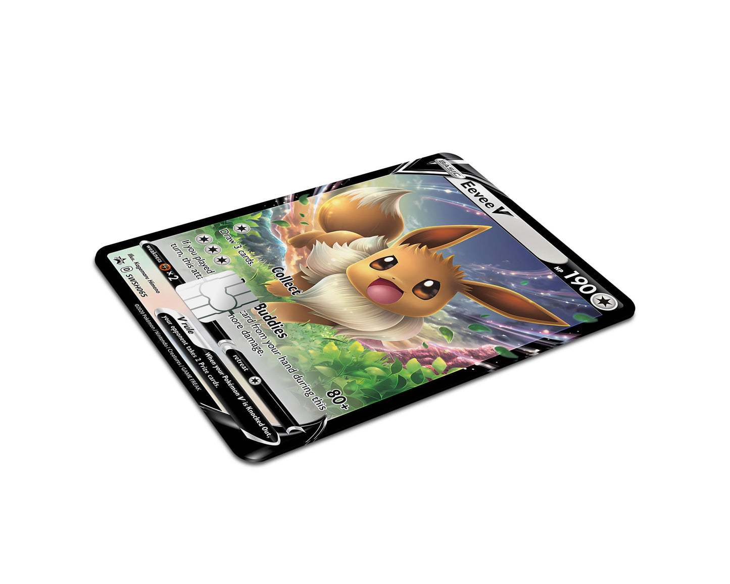 Anime Town Creations Credit Card Rare Eevee Pokemon Card Full Skins - Anime Pokemon Credit Card Skin