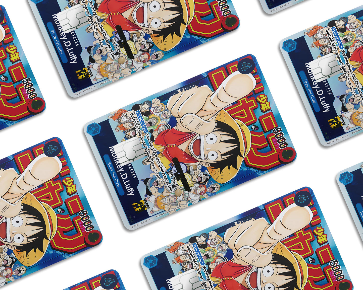 Anime Town Creations Credit Card Events Luffy One Piece Card Window Skins - Anime One Piece Credit Card Skin