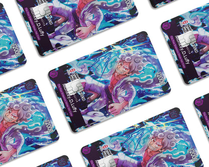 Anime Town Creations Credit Card Gear 5 Lightning One Piece Card Window Skins - Anime One Piece Credit Card Skin