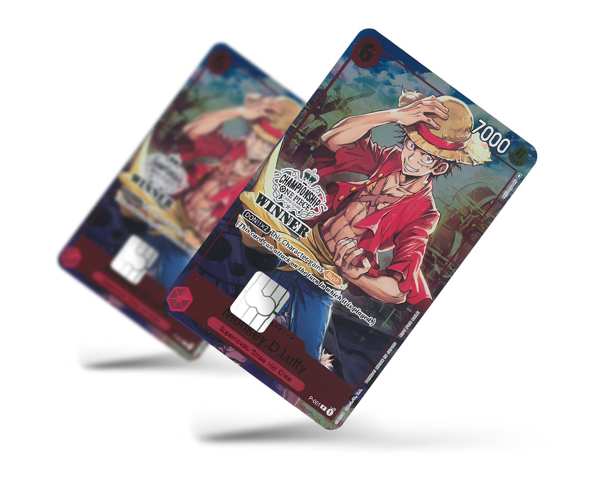 Anime Town Creations Credit Card Luffy Artistic One Piece Card Full Skins - Anime One Piece Credit Card Skin