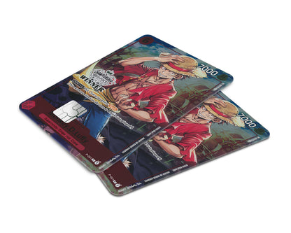 Anime Town Creations Credit Card Luffy Artistic One Piece Card Window Skins - Anime One Piece Credit Card Skin