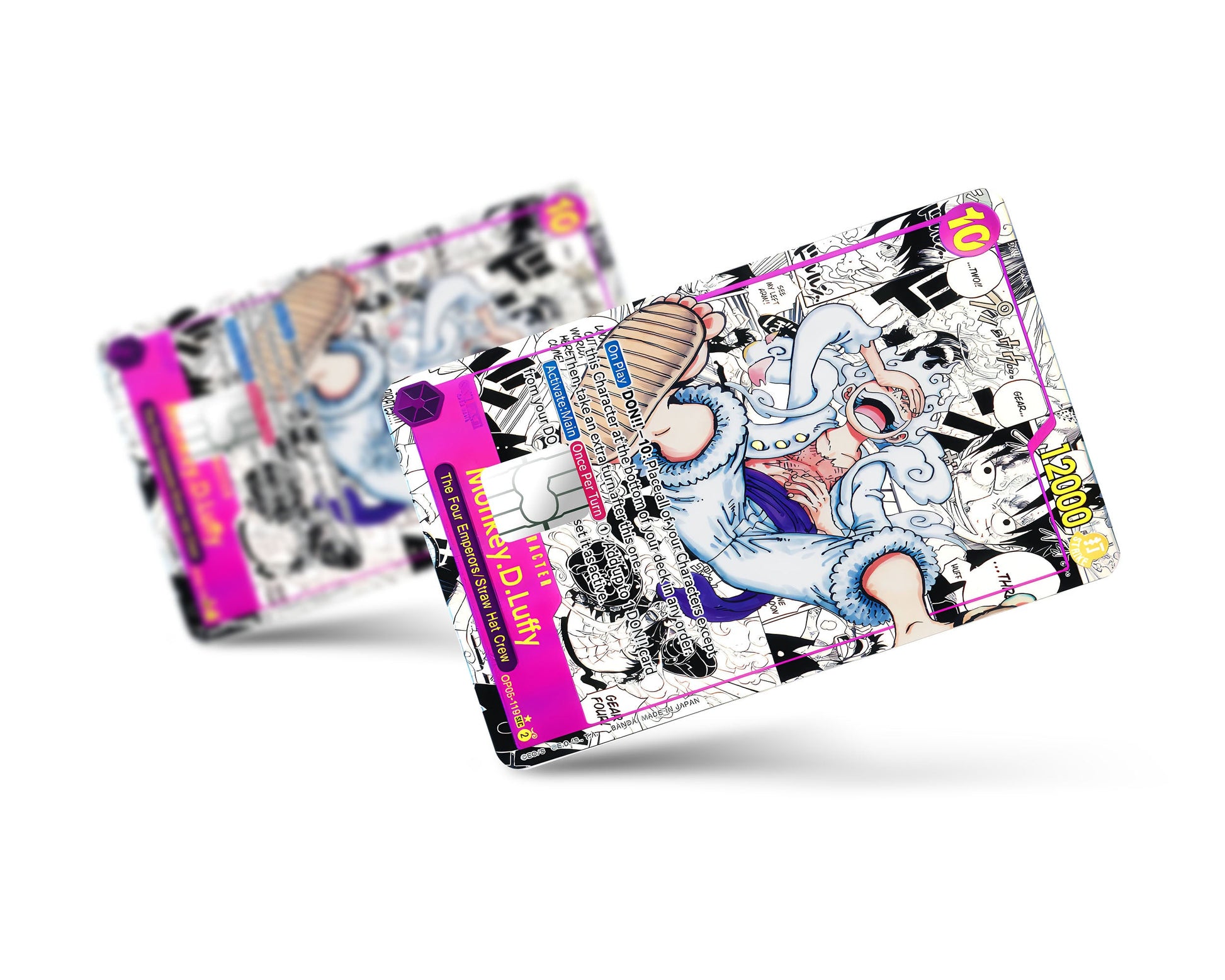 Anime Town Creations Credit Card Luffy Gear 5 Manga Limited Edition One Piece Card Full Skins - Anime One Piece Credit Card Skin