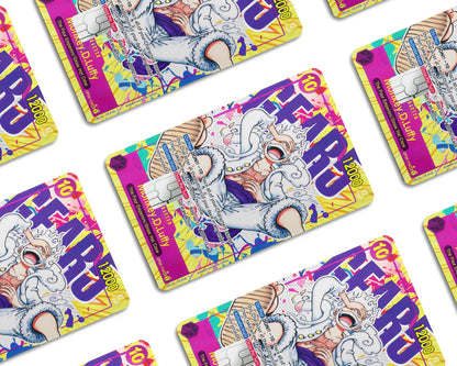 Anime Town Creations Credit Card Luffy Gear 5 One Piece Card Window Skins - Anime One Piece Credit Card Skin
