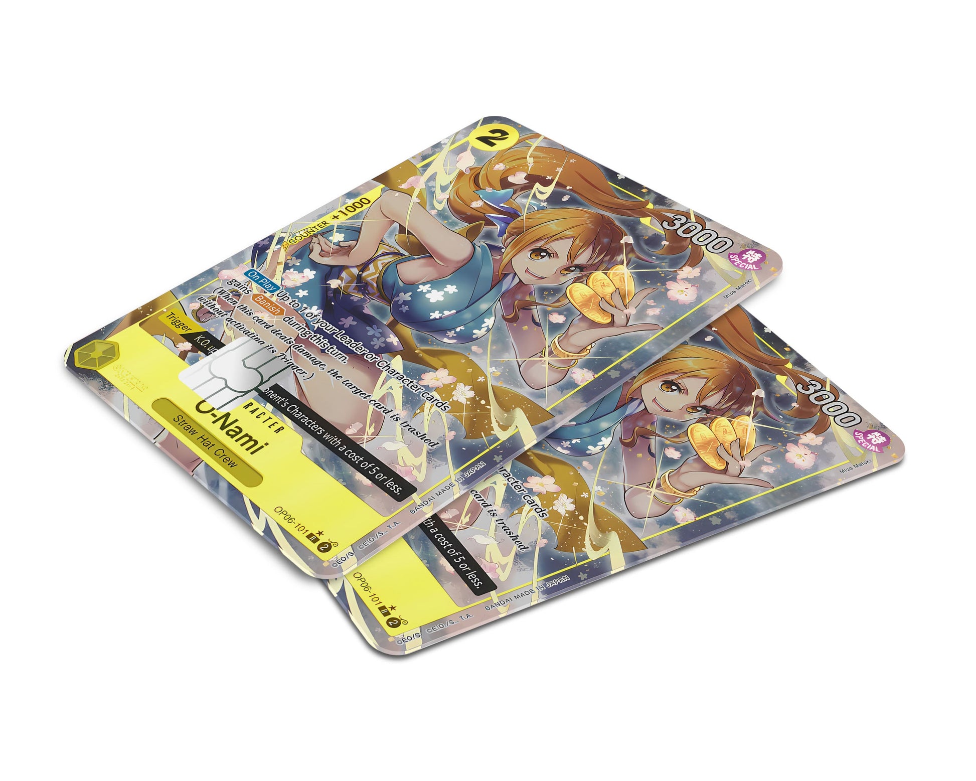 Anime Town Creations Credit Card Nami One Piece Card Window Skins - Anime One Piece Credit Card Skin