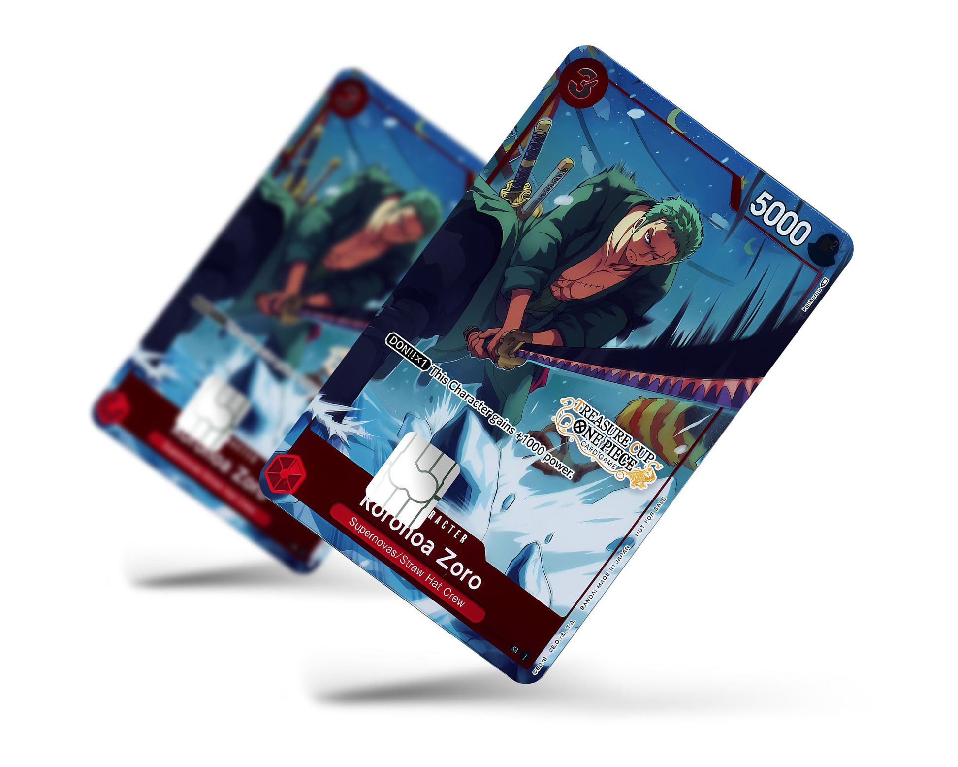 Anime Town Creations Credit Card Treasure Cup Zoro One Piece Card Full Skins - Anime One Piece Credit Card Skin