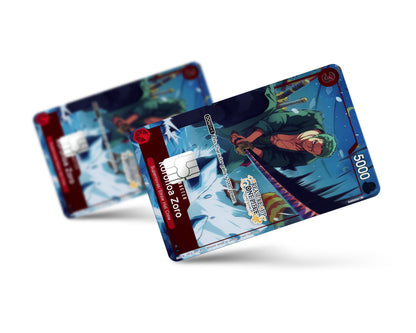 Anime Town Creations Credit Card Treasure Cup Zoro One Piece Card Full Skins - Anime One Piece Credit Card Skin