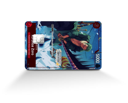 Anime Town Creations Credit Card Treasure Cup Zoro One Piece Card Full Skins - Anime One Piece Credit Card Skin