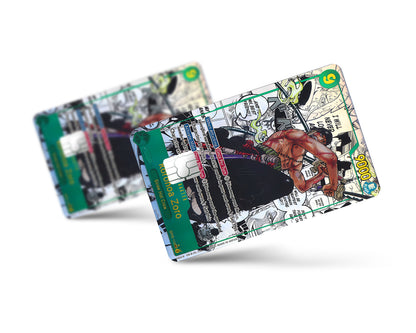 Anime Town Creations Credit Card Roronoa Zoro Manga Limited Edition One Piece Card Full Skins - Anime One Piece Credit Card Skin