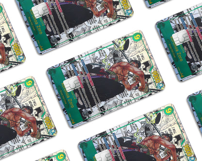 Anime Town Creations Credit Card Roronoa Zoro Manga Limited Edition One Piece Card Window Skins - Anime One Piece Credit Card Skin