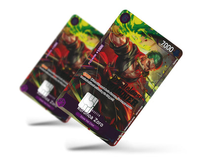 Anime Town Creations Credit Card Roronoa Zoro One Piece Card Full Skins - Anime One Piece Credit Card Skin