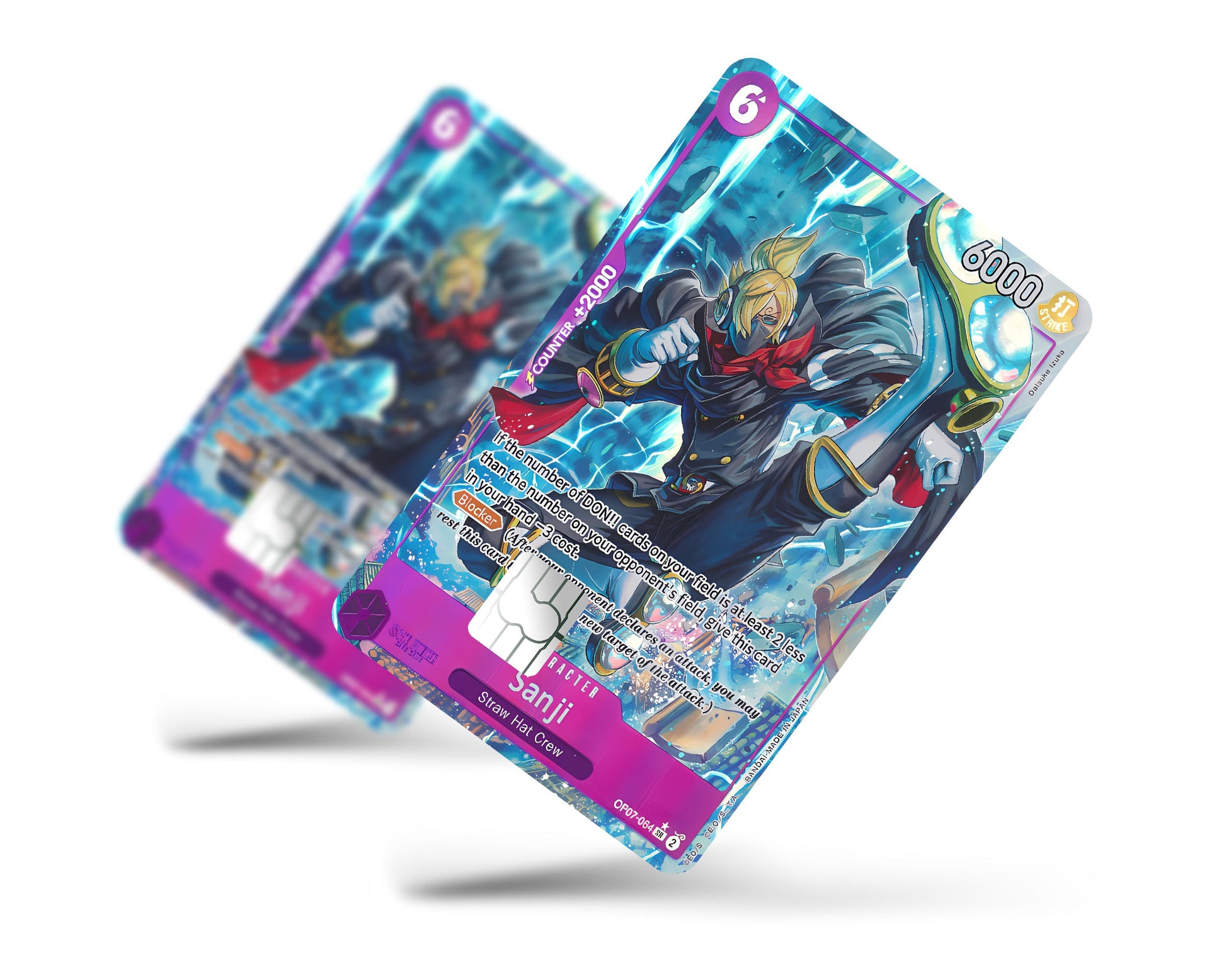 Anime Town Creations Credit Card Sanjir One Piece Card Full Skins - Anime One Piece Credit Card Skin