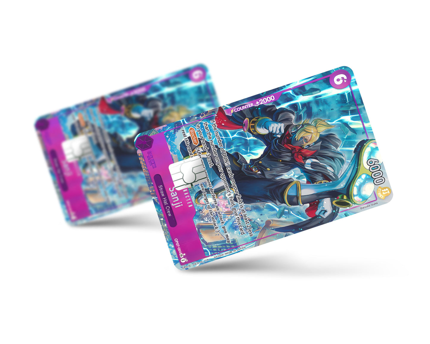 Anime Town Creations Credit Card Sanjir One Piece Card Full Skins - Anime One Piece Credit Card Skin