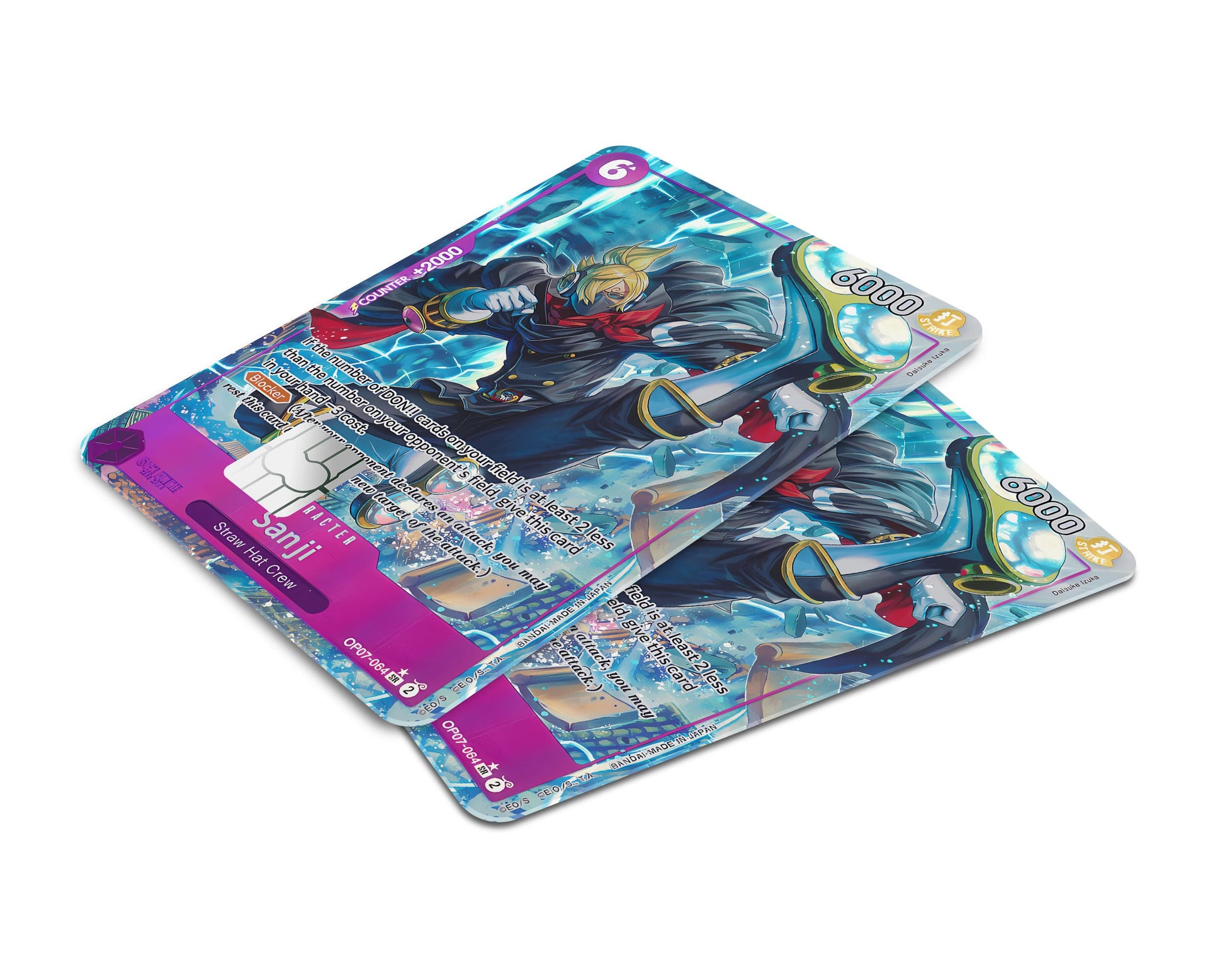 Anime Town Creations Credit Card Sanjir One Piece Card Window Skins - Anime One Piece Credit Card Skin