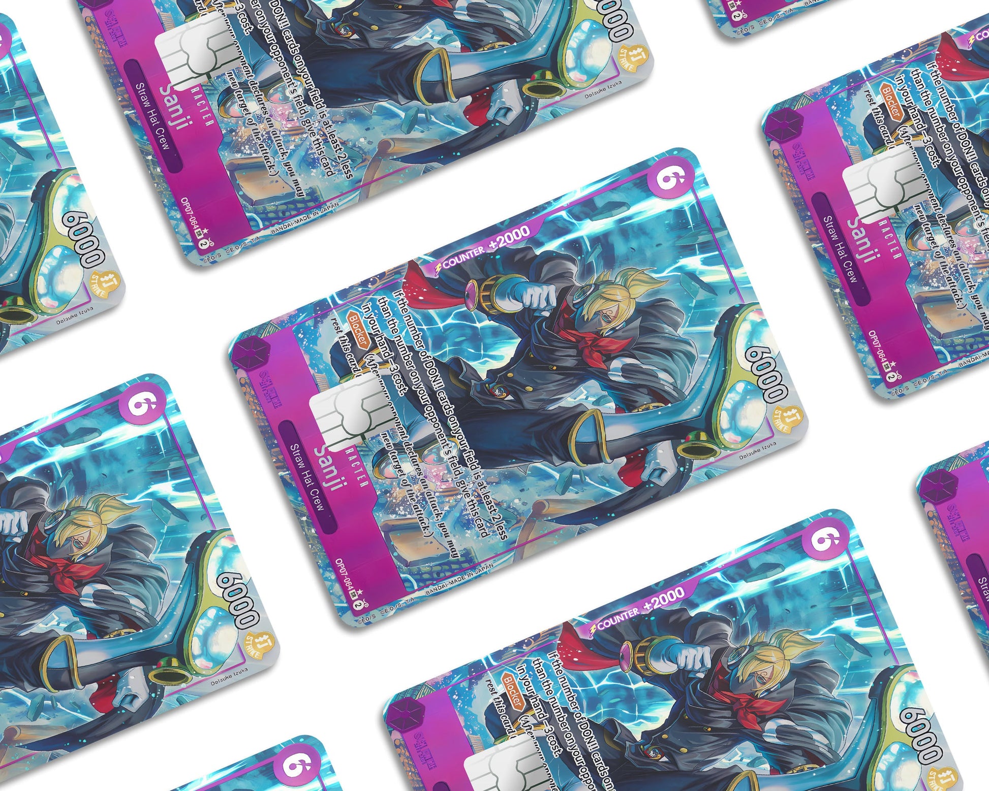Anime Town Creations Credit Card Sanjir One Piece Card Window Skins - Anime One Piece Credit Card Skin
