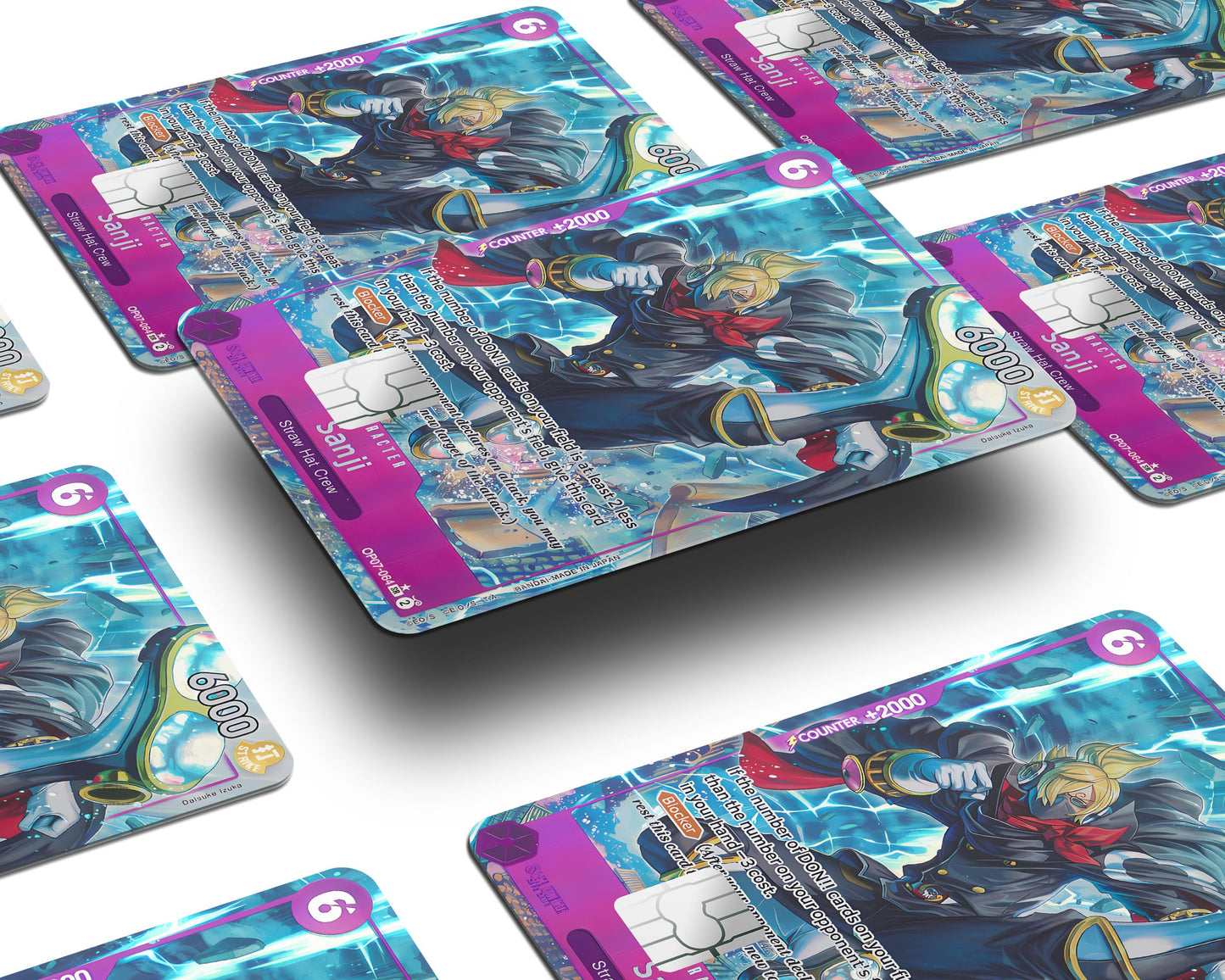 Anime Town Creations Credit Card Sanjir One Piece Card Window Skins - Anime One Piece Credit Card Skin
