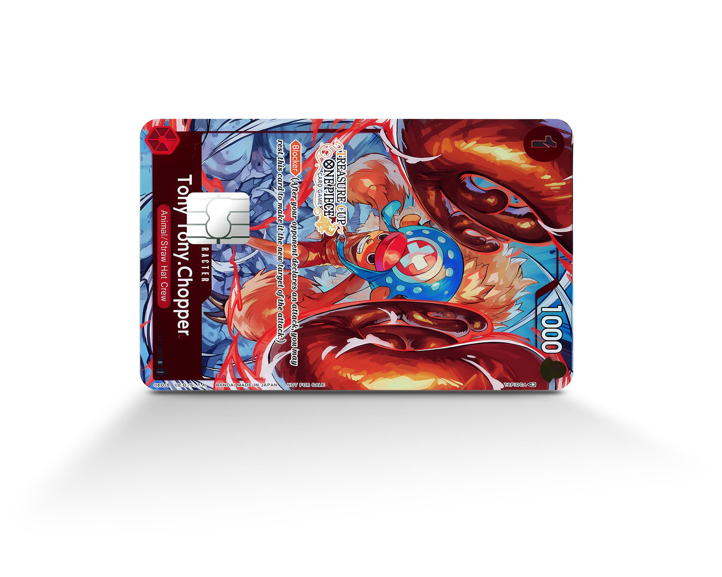 Anime Town Creations Credit Card Treasure Cup Chopper One Piece Card Full Skins - Anime One Piece Credit Card Skin