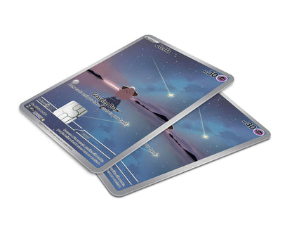 Anime Town Creations Credit Card Cleffa Starlight Pokemon Card Window Skins - Anime Pokemon Credit Card Skin
