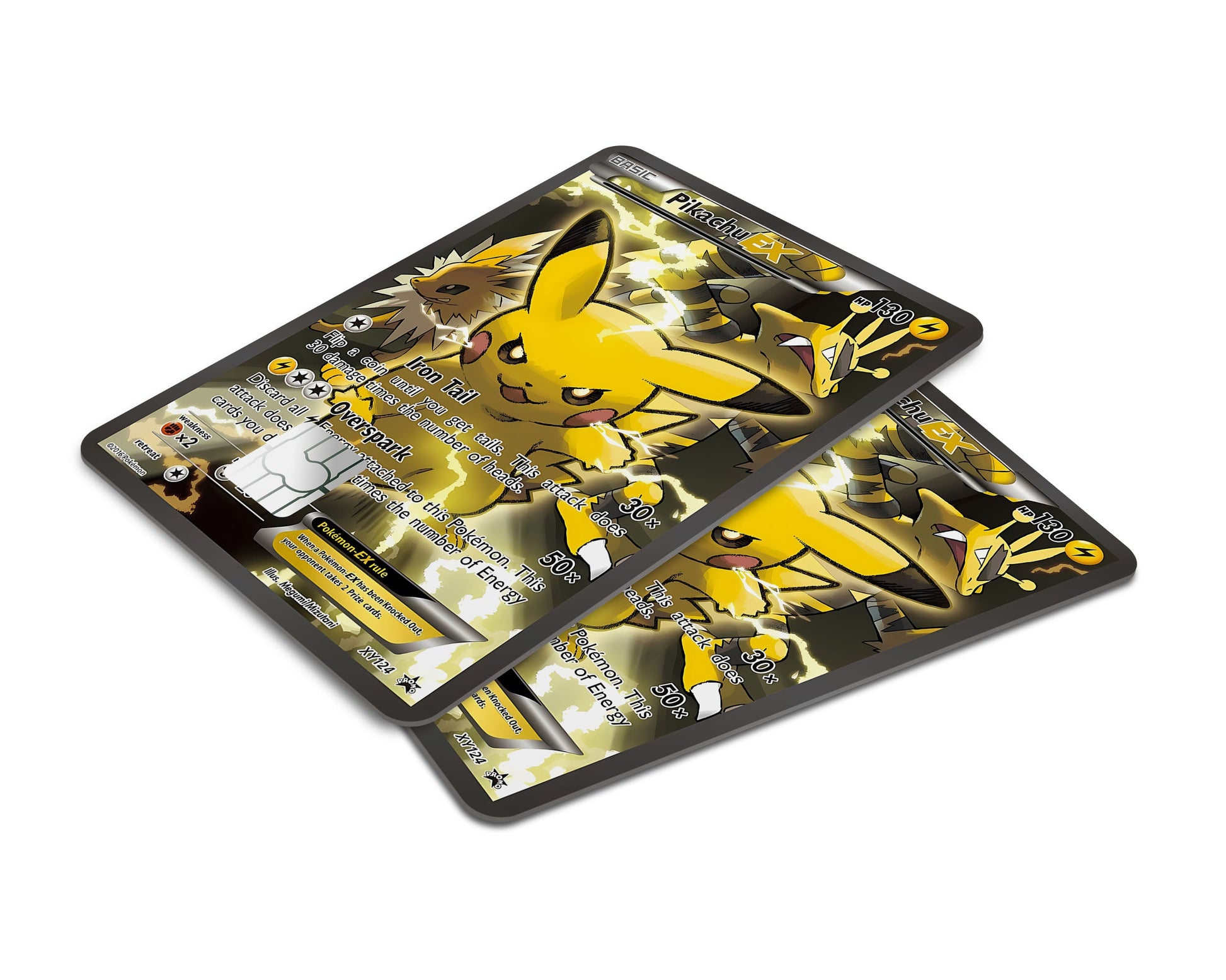 Anime Town Creations Credit Card Electric Pikachu Pokemon Card Window Skins - Anime Pokemon Credit Card Skin