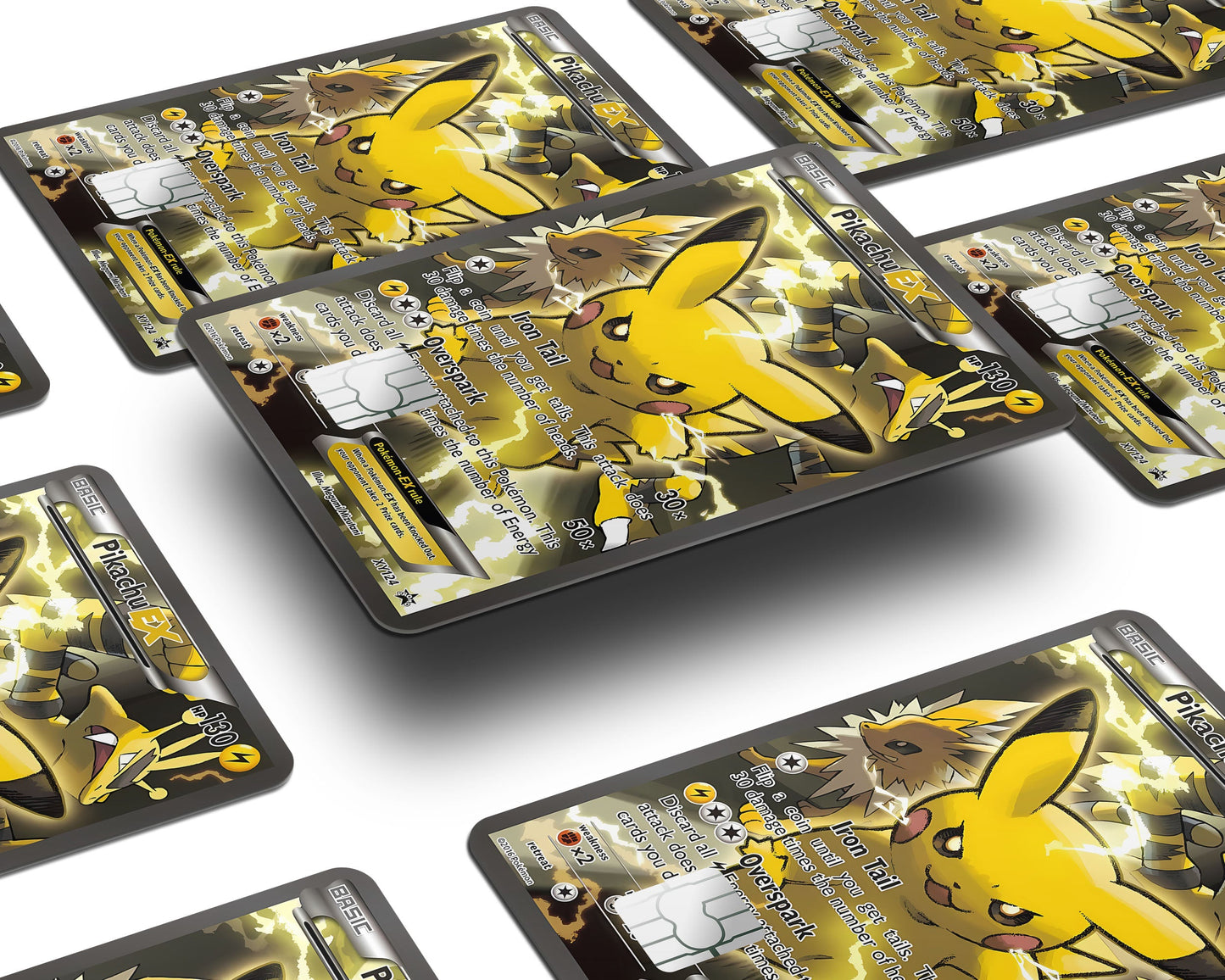 Anime Town Creations Credit Card Electric Pikachu Pokemon Card Window Skins - Anime Pokemon Credit Card Skin