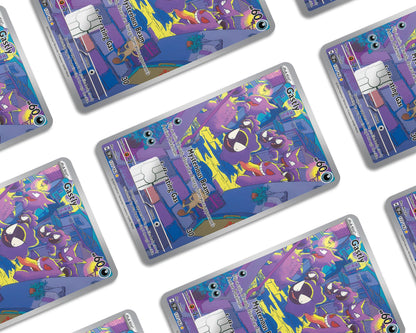 Anime Town Creations Credit Card Gastly Alleyway Pokemon Card Window Skins - Anime Pokemon Credit Card Skin
