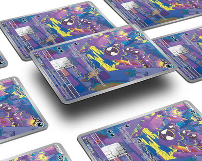 Anime Town Creations Credit Card Gastly Alleyway Pokemon Card Window Skins - Anime Pokemon Credit Card Skin