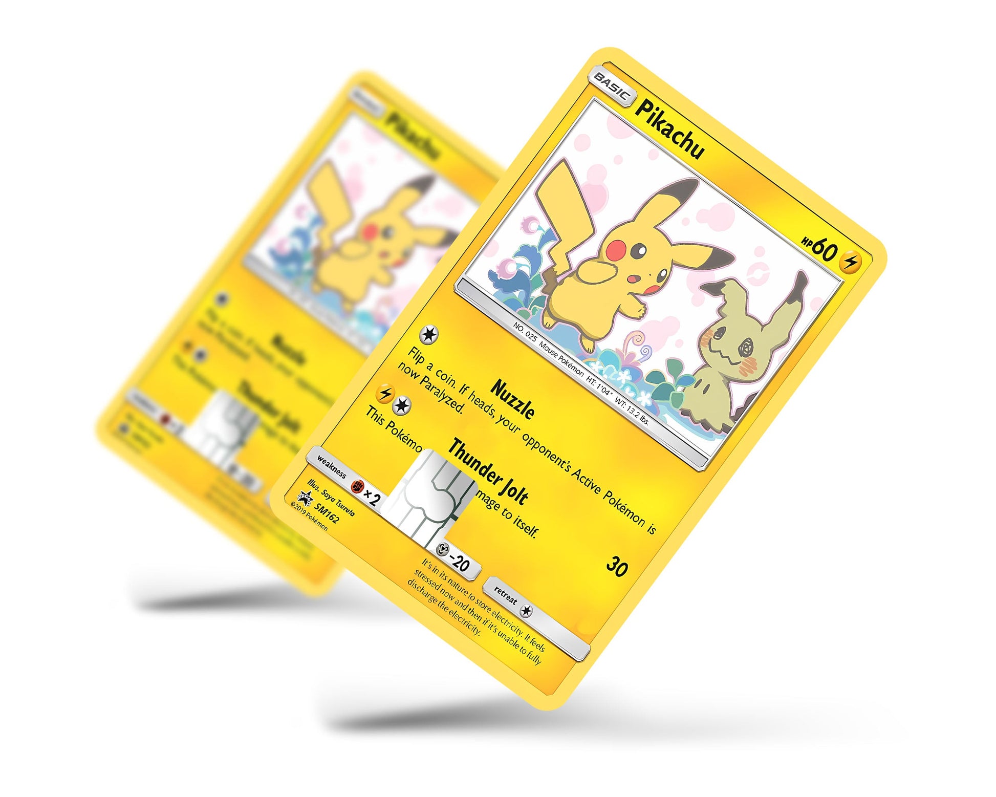 Anime Town Creations Credit Card Pikachu Mimikyu Pokemon Card Full Skins - Anime Pokemon Credit Card Skin