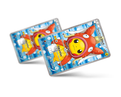 Anime Town Creations Credit Card Poncho Pikachu Magikarp Cosplay Pokemon Card Full Skins - Anime Pokemon Credit Card Skin