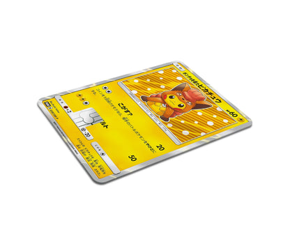 Anime Town Creations Credit Card Poncho Pikachu Vulpix Cosplay Pokemon Card Half Skins - Anime Pokemon Credit Card Skin