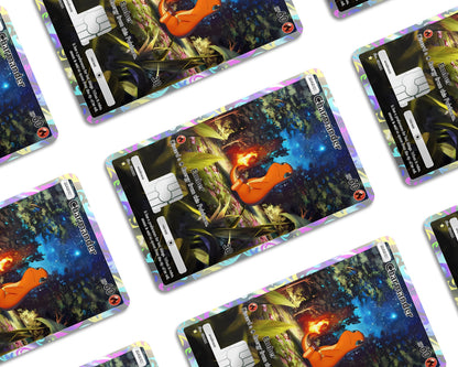 Anime Town Creations Credit Card Charmanda Pocket Pokemon Card Window Skins - Anime Pokemon Credit Card Skin