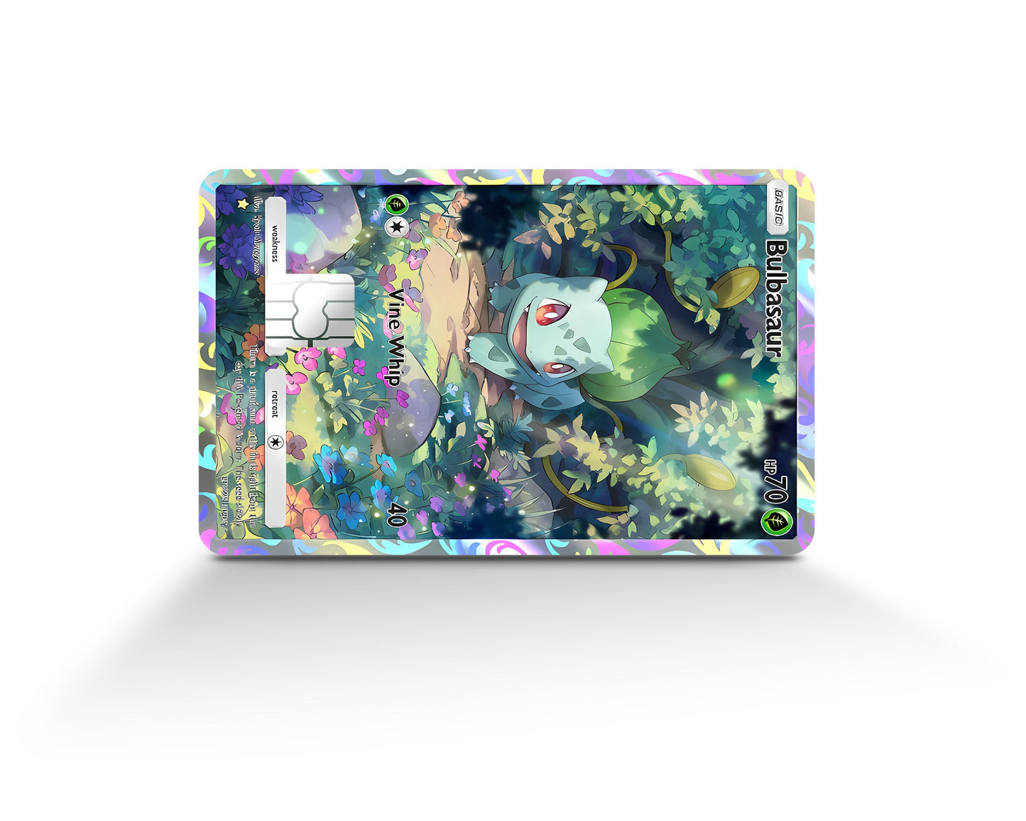 Anime Town Creations Credit Card Bulbasaur Pocket Pokemon Card Full Skins - Anime Pokemon Credit Card Skin