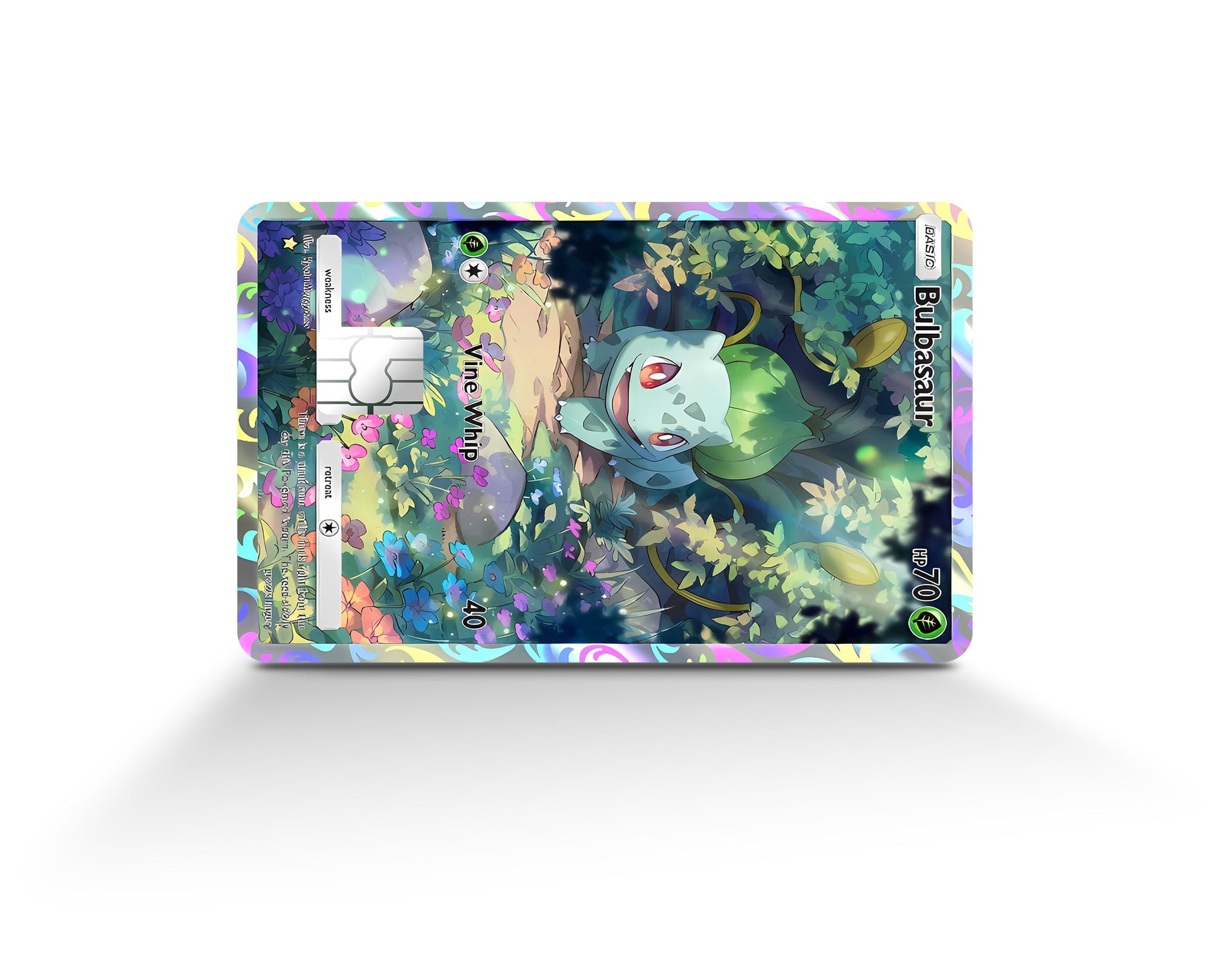 Anime Town Creations Credit Card Bulbasaur Pocket Pokemon Card Full Skins - Anime Pokemon Credit Card Skin