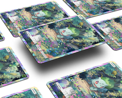 Anime Town Creations Credit Card Bulbasaur Pocket Pokemon Card Window Skins - Anime Pokemon Credit Card Skin